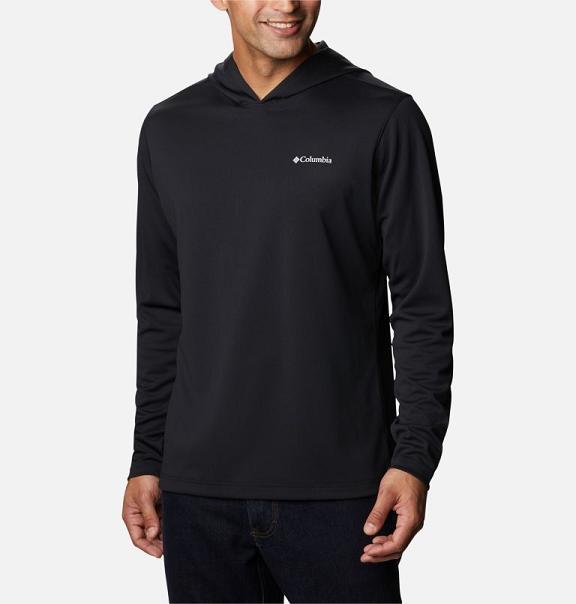 Columbia Mist Trail Hoodies Black For Men's NZ69413 New Zealand